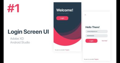 Login Screen UI Design - Adobe XD to Android Studio XML | Part 1