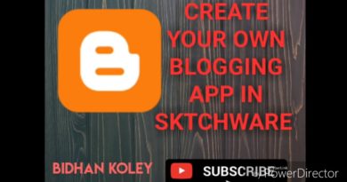 Create your own Blogging app in sktchware //