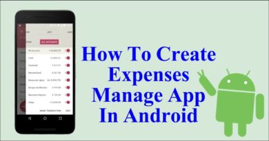 Expense Manager Android App Project | Android Projects Source Code Download | College Project