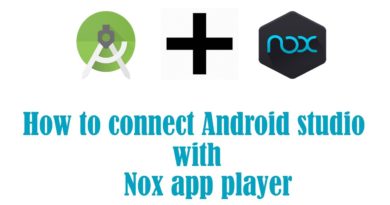 How to connect Android studio with Nox app player