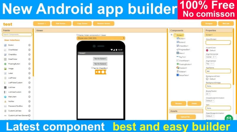 casagbic new android app builder no commission 100% free like kodular appybuilder and thunkable