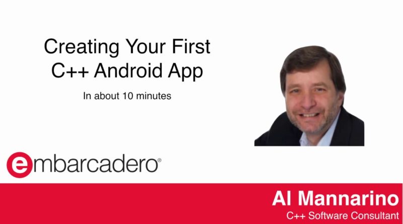 Creating Your First C++ Android App