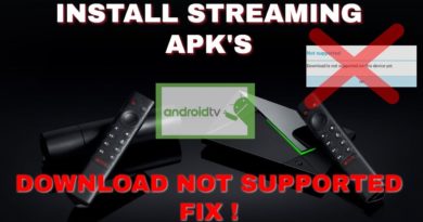 INSTALL STREAMING APPS on ANDROID TV "download not supported" *NVIDIA SHIELD PRO*