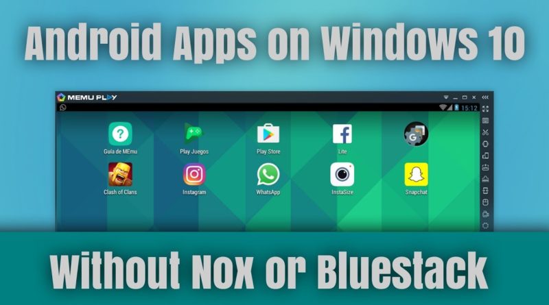 download android apps on windows 10