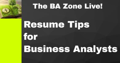 Business Analyst Resume Tips - The BA Zone Live!