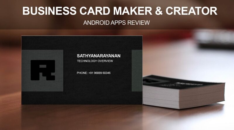 Business Card Maker & Creator -  Android Apps Review