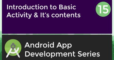 Android Application Development Tutorial for Beginners - #15 | 2017 | Introduction to Basic Activity