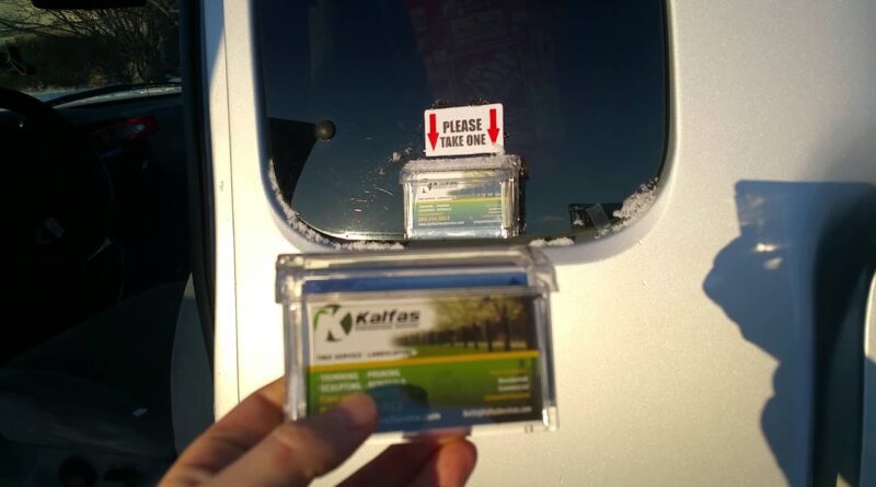 Outdoor Vehicle Business Card Holder - Marketing TIP