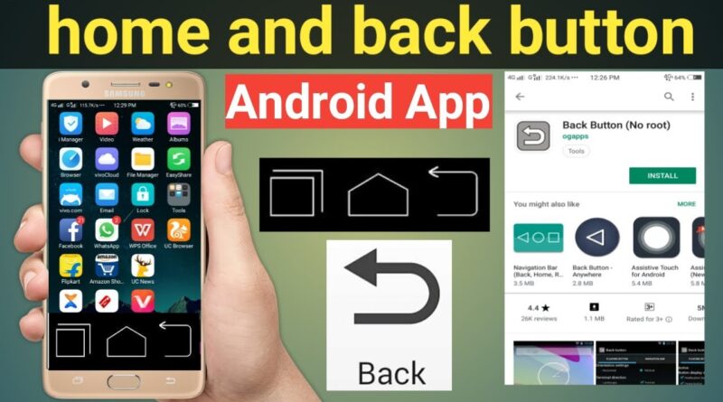 Android mobile phone / back & home button App download teach not work