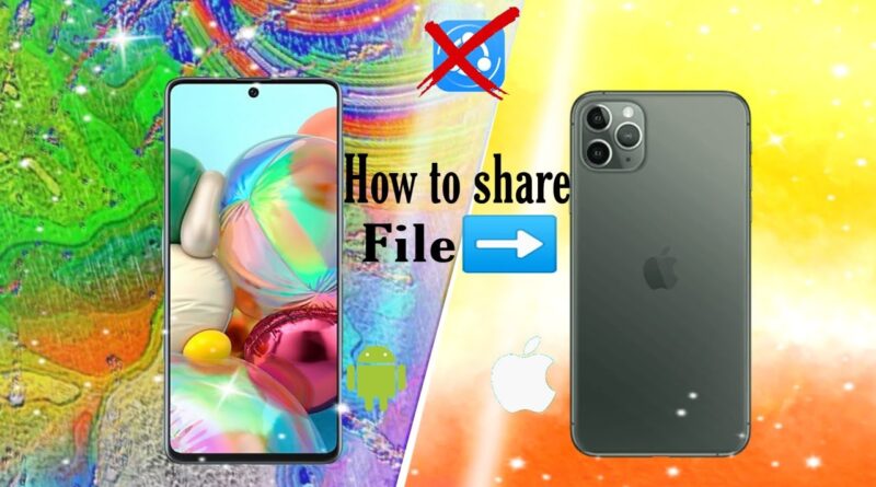 How to transfer file android to iPhone | share data iOS to apk | How to share file android to iPhone