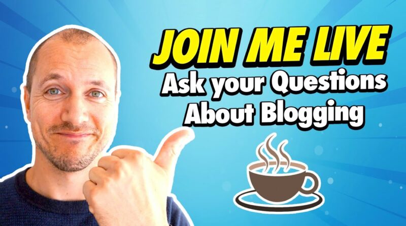 Live Stream: Let's Talk Blogging For Passive Income 1